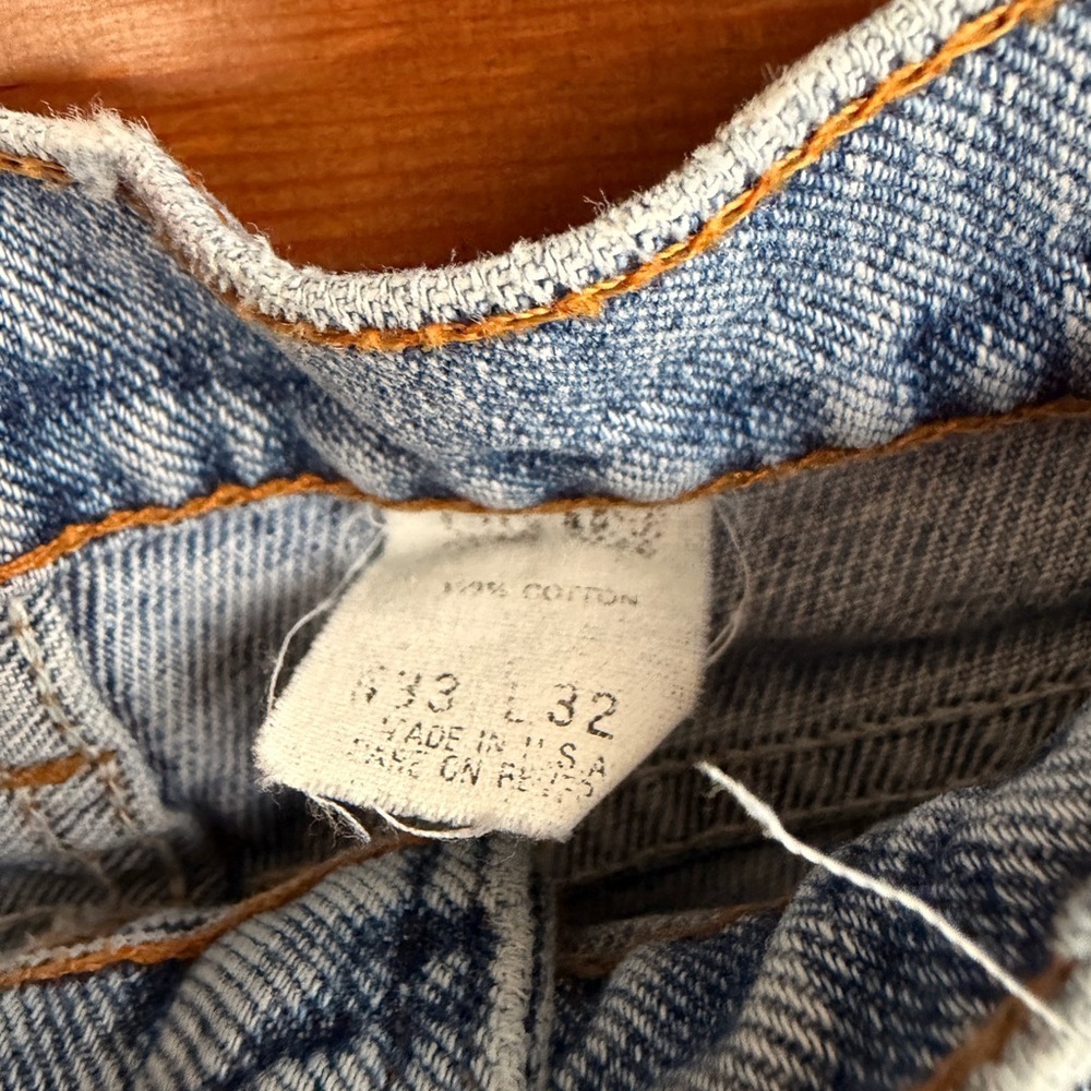 Vintage Levi Cut Off Denim Shorts - Picture 2 of 4